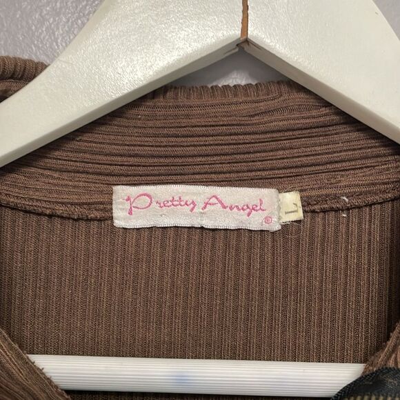 Pretty angel zipper ruffle hem with beaded necklace large - Picture 3 of 8